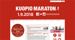Desktop Screenshot of kuopiomaraton.com