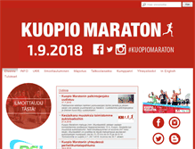 Tablet Screenshot of kuopiomaraton.com
